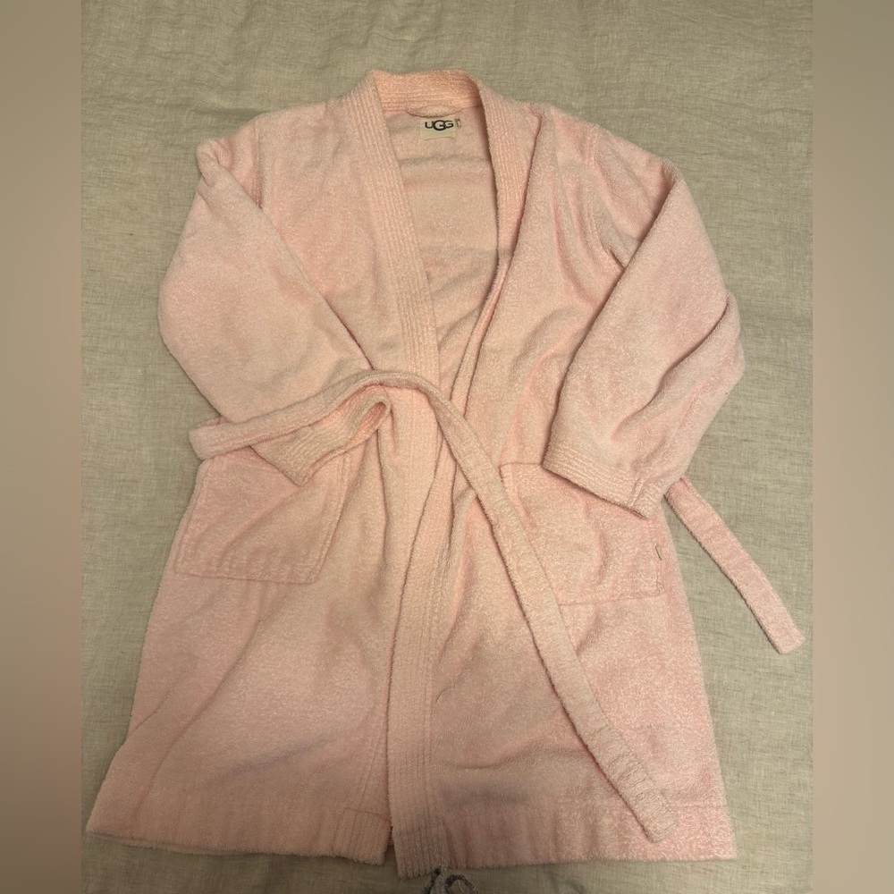Cozy Ugg Pink 100% Cotton Bathrobe – Soft & Comfy